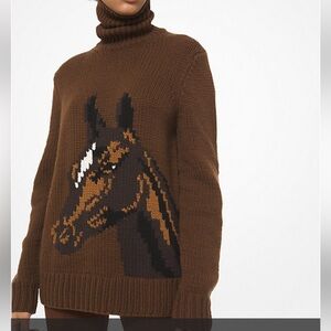 Michael Kors Intarsia Cashmere turtleneck